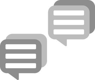 Web Kullanımı için İleti Simgesi, Basit Vektör İllüstrasyonu