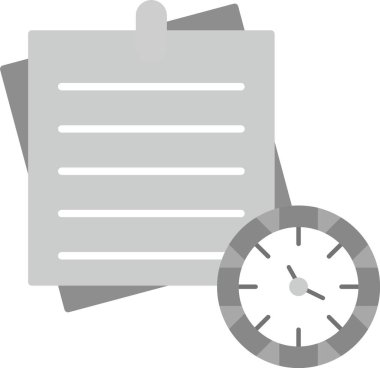 Yapışkan Notlar Simgesi, Web Kullanımı için Basit Vektör İllüstrasyonu