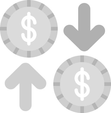 Web kullanımı için Para Birimi Simgesi, Basit Vektör İllüstrasyonu