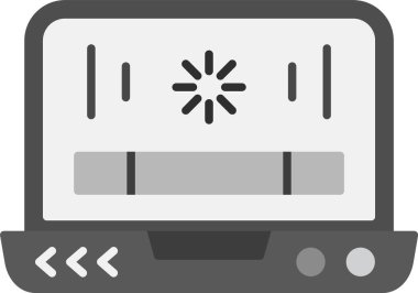 Web kullanımı için Simge, Basit Vektör İllüstrasyonu Yükleniyor