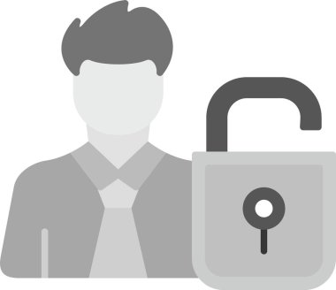 Kullanıcı Web Kullanımı için Simge, Basit Vektör İllüstrasyonunu Aç