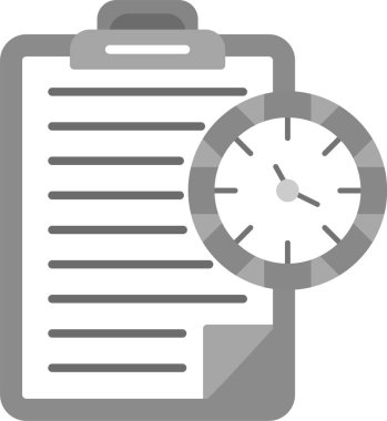 Web Kullanımı için Çalışma Kağıdı Simgesi, Basit Vektör İllüstrasyonu