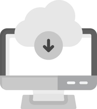 Web Kullanımı için Simge İndir, Basit Vektör İllüstrasyonu