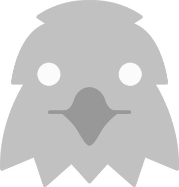 Baykuş. Web simgesi basit illüstrasyon