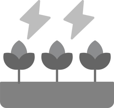 Yeşil Enerji Simgesi, Web Kullanımı için Basit Vektör İllüstrasyonu