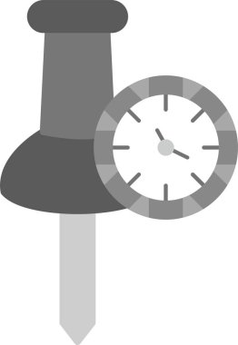 Web kullanımı için Pin Simgesi, Basit Vektör İllüstrasyonuna bas