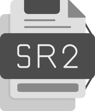 Web Kullanımı için SR2 Simgesi, Basit Vektör İllüstrasyonu