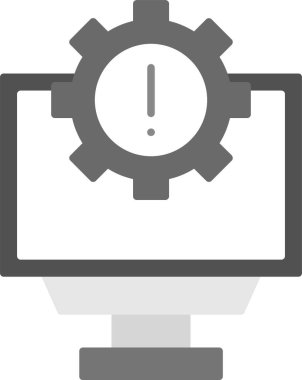 Web Kullanımı için Bilgisayar Simgesi, Basit Vektör İllüstrasyonu