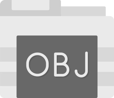 Web Kullanımı için Obj Dizini Simgesi, Basit Vektör İllüstrasyonu