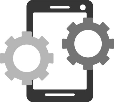 Smartphone Simgesi, Web Kullanımı için Basit Vektör İllüstrasyonu