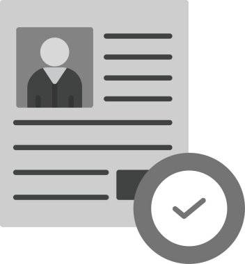 Onaylanmış Hesap Simgesi, Web Kullanımı için Basit Vektör İllüstrasyonu