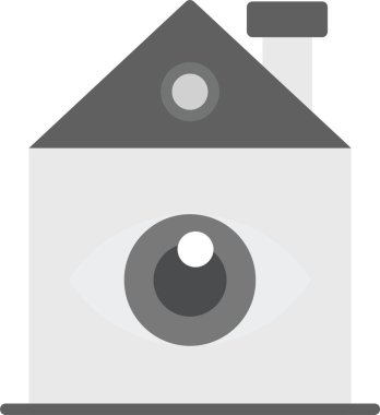 ev düz vektör simgesi