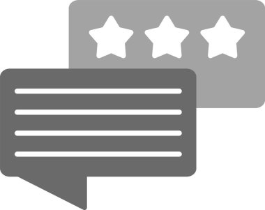 Web Kullanımı için Müşteri Geribildirim Simgesi, Basit Vektör İllüstrasyonu