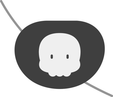 Web Kullanımı için Göz Yaması Simgesi, Basit Vektör İllüstrasyonu