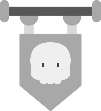 Web Kullanımı için Bayraklar Simgesi, Basit Vektör İllüstrasyonu