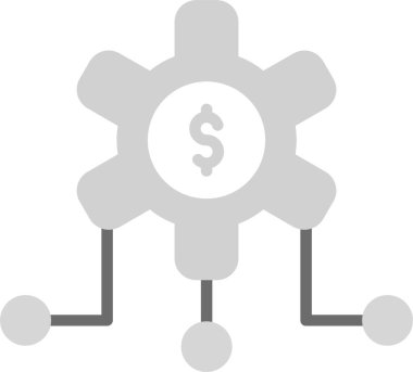 Çevrimiçi Para Simgesi, Web Kullanımı için Basit Vektör İllüstrasyonu