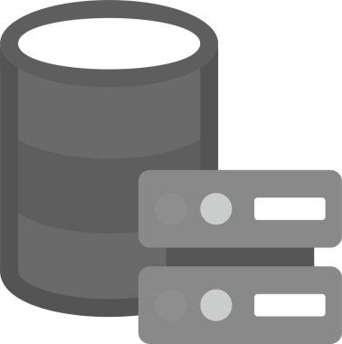 Web kullanımı için Sunucu Simgesi, Basit Vektör İllüstrasyonu