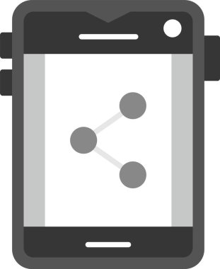 Web Kullanımı için Simgeyi Paylaş, Basit Vektör İllüstrasyonu