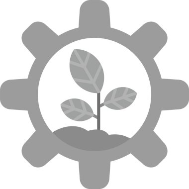 Web kullanımı için Gear Simgesi, Basit Vektör İllüstrasyonu