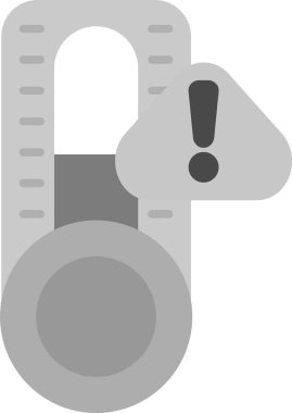 Web Kullanımı için Hava Uyarısı Simgesi, Basit Vektör İllüstrasyonu