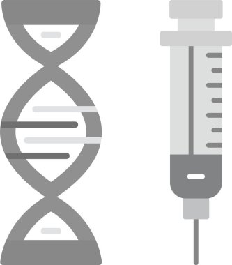Genetik Değiştirme Simgesi, Web Kullanımı için Basit Vektör İllüstrasyonu