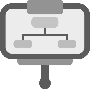 Web Kullanımı için Sunum Simgesi, Basit Vektör İllüstrasyonu