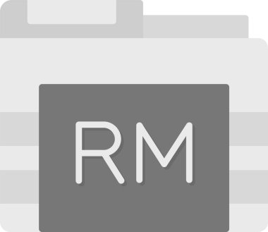 Web Kullanımı için RM Dizin Simgesi, Basit Vektör İllüstrasyonu