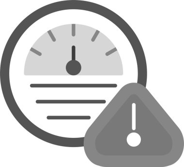 Web Kullanımı için Hız göstergesi Simgesi, Basit Vektör İllüstrasyonu