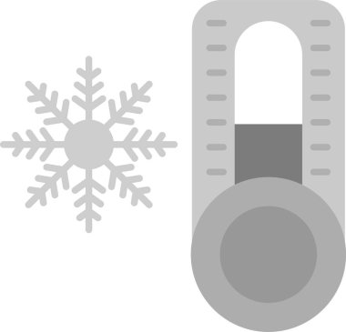 Web Kullanımı için Termometre Simgesi, Basit Vektör İllüstrasyonu