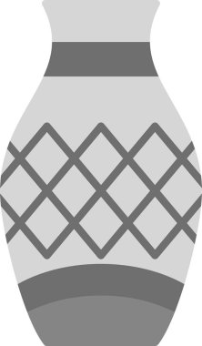 Web kullanımı için Vazo Simgesi, Basit Vektör İllüstrasyonu