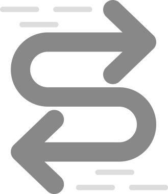 Web kullanımı için U Dönüşü Simgesi, Basit Vektör Resimleri