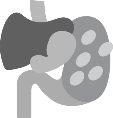 Web kullanımı için Abdomen Simgesi, Basit Vektör İllüstrasyonu
