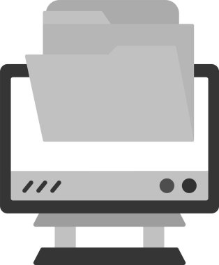 Web Kullanımı için Dizin Simgesi, Basit Vektör İllüstrasyonu