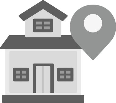 Web Kullanımı için Ev Simgesi, Basit Vektör İllüstrasyonu