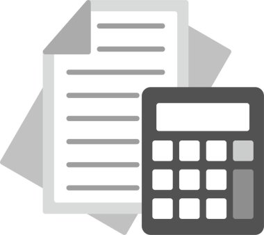 Web Kullanımı için Kağıt Simgesi, Basit Vektör İllüstrasyonu