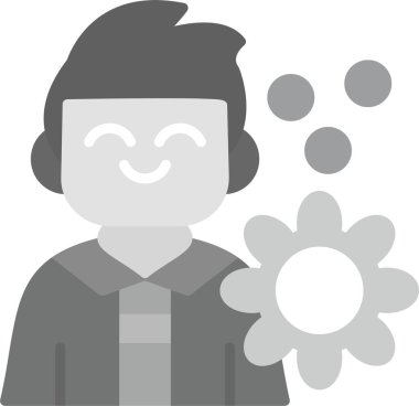 Web Kullanımı için Yapımcı Simgesi, Basit Vektör İllüstrasyonu