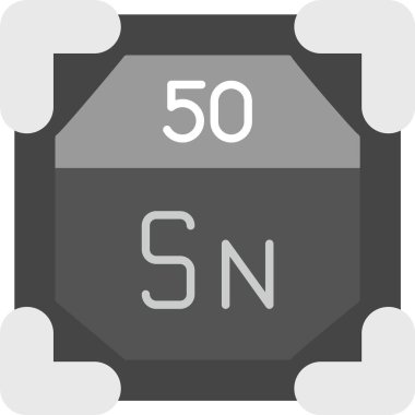 Web Kullanımı için 50 Tin Simgesi, Basit Vektör İllüstrasyonu