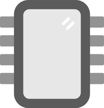 Akıllı telefon simgesi, basit vektör illüstrasyonu