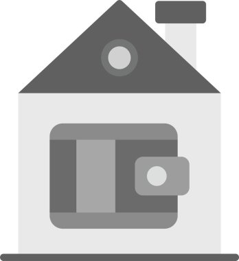 Cüzdan Simgesi, Web Kullanımı için Basit Vektör İllüstrasyonu