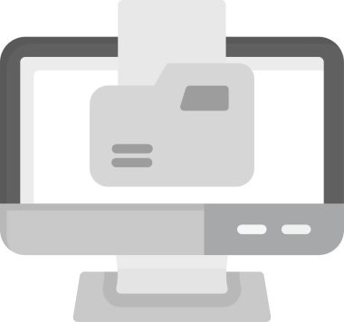 Web Kullanımı için Dizin Simgesi, Basit Vektör İllüstrasyonu