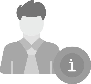 İş adamı simgesi vektör illüstrasyonu