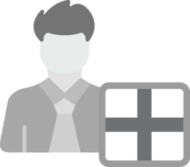 Web kullanımı için Kullanıcı Simgesi, Basit Vektör İllüstrasyonu