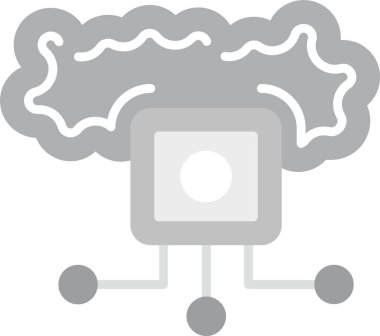 Bulut Mimarı Simgesi, Web Kullanımı için Basit Vektör İllüstrasyonu