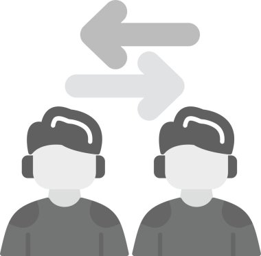 Web kullanımı için Kullanıcı Etkileşimi Simgesi, Basit Vektör İllüstrasyonu