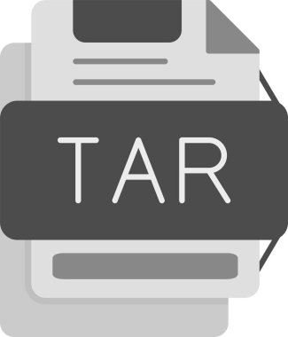 Web kullanımı için TAR Simgesi, Basit Vektör İllüstrasyonu