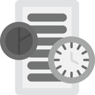 Web kullanımı için Kullanım Raporları Simgesi, Basit Vektör İllüstrasyonu