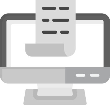 Web Kullanımı için Dosya Simgesi, Basit Vektör İllüstrasyonu