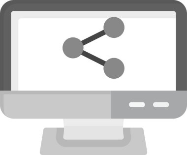 Web Kullanımı için Simgeyi Paylaş, Basit Vektör İllüstrasyonu