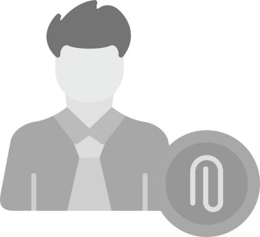 İş adamı simgesi vektör illüstrasyonu