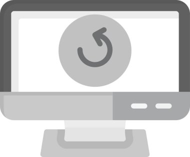 Web Kullanımı için Simgeyi Tazele, Basit Vektör İllüstrasyonu